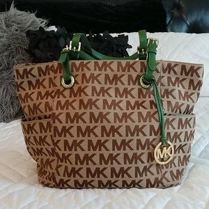 Michael Kors Canvas Jet Set Bag